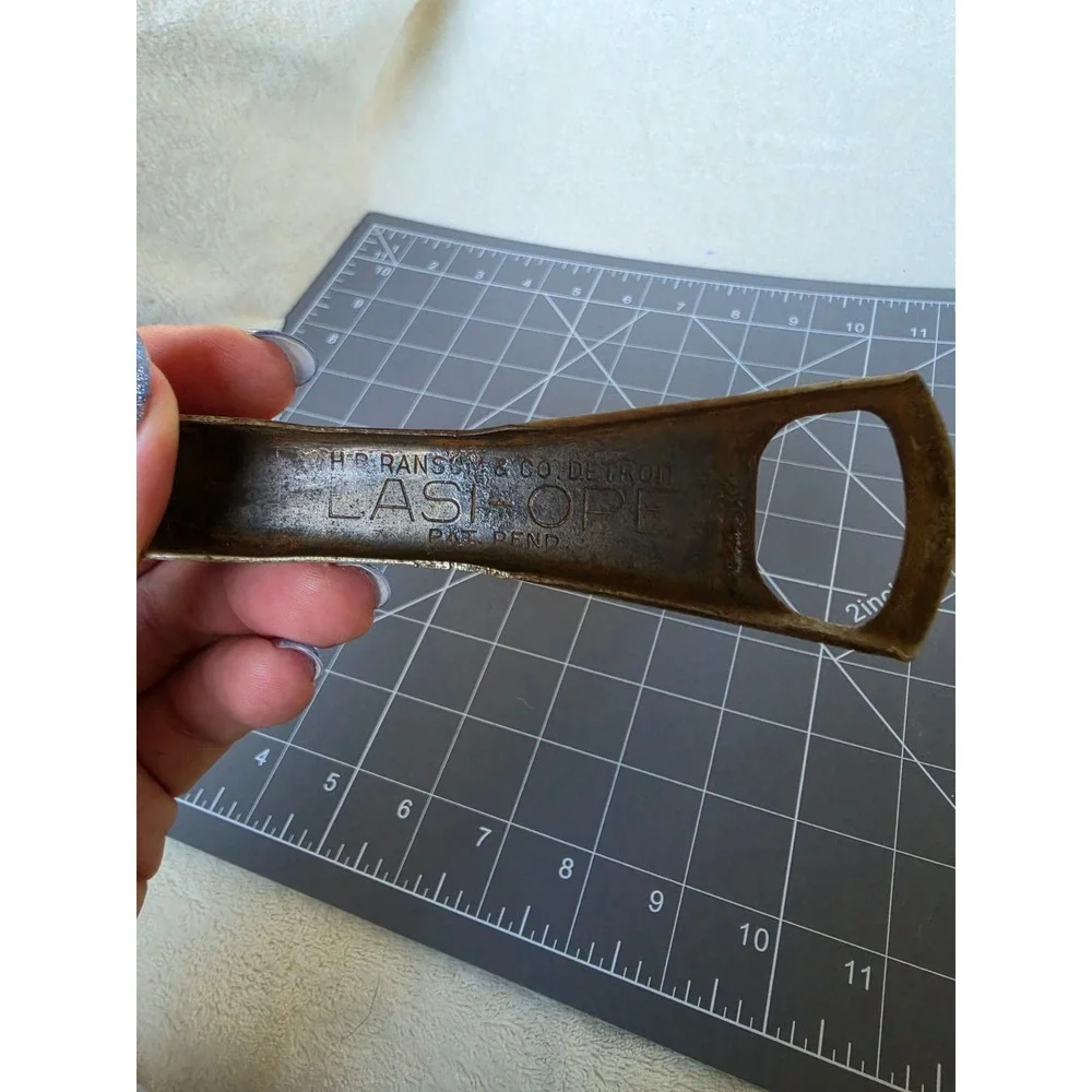 Vintage HP Ransom & Co Detroit Last Hope Bottle Opener Can Piercer Church Key